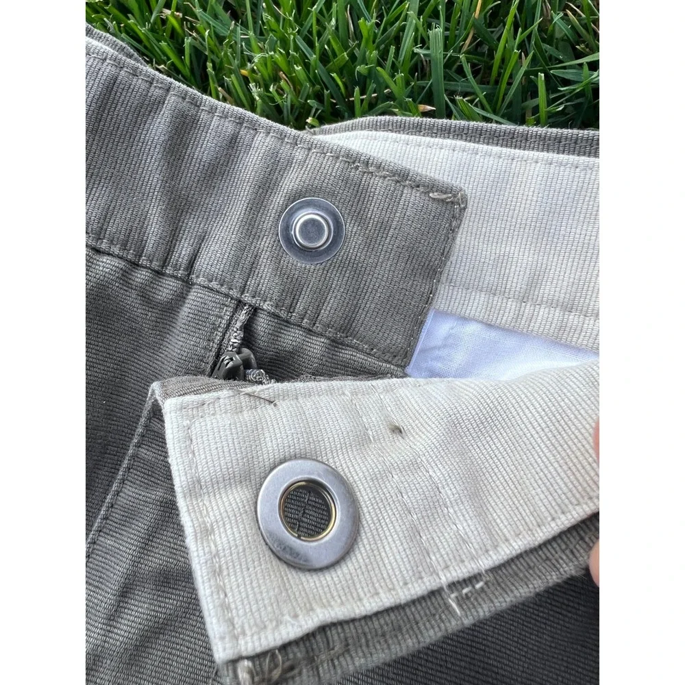 Columbia Mens Ridge Cloth Stonewashed Cotton Utility‎ Shorts Gray 42 hiking